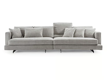 DAVIS TWIN - Sectional fabric sofa with removable cover by Frigerio - view 2