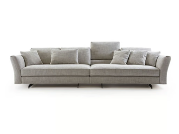 DAVIS WAVE - Sectional fabric sofa with removable cover by Frigerio - view 2
