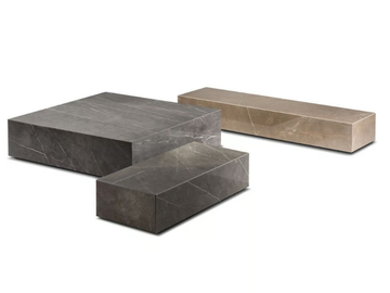 MILLER - Low porcelain stoneware coffee table by Frigerio - view 2