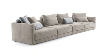 MILLER - Sectional fabric sofa by Frigerio - view 3