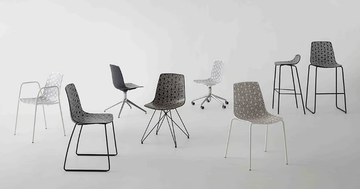 ALHAMBRA ST - Sled base technopolymer chair by GABER - view 3