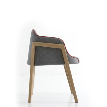 CHEVALET - Upholstered easy chair with armrests by GABER - view 3