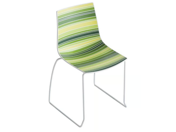 COLORFIVE S - Sled base technopolymer chair by GABER - view 2