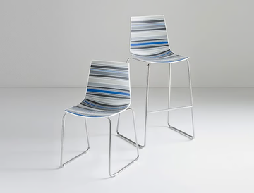 COLORFIVE ST 66 - Sled base high technopolymer stool by GABER - view 3