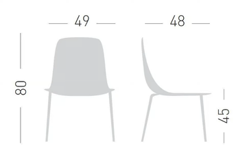 COLORFIVE WRAP TP - Upholstered stackable chair by GABER - view 3