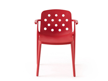 ISIDORA B - Stackable technopolymer chair with armrests by GABER - view 2