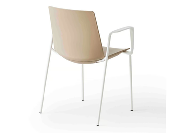 JUBEL TB - Technopolymer chair with armrests with linking device by GABER - view 3