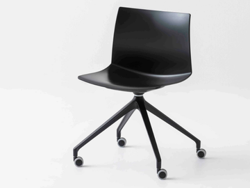 KANVAS 2 UR - Swivel technopolymer office chair with castors by GABER - view 3