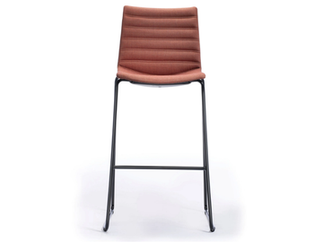 KANVAS ST 66/76 FULL - Sled base high upholstered stool by GABER - view 2