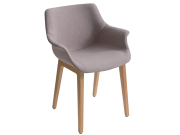 MORE IBL - Upholstered chair with armrests by GABER - view 2