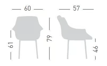 MORE INA - Upholstered chair with armrests by GABER - view 3