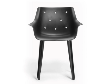MORE NA - Technopolymer chair with armrests by GABER - view 2