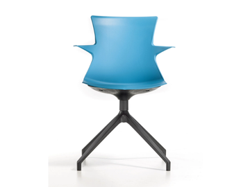 TEMA U - Trestle-based technopolymer chair with armrests by GABER - view 2