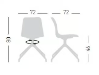 UNIK U - Trestle-based leather chair by GABER - view 3