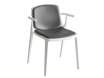 DRESS ISIDORA B - Upholstered technopolymer chair with armrests by GABER - view 3