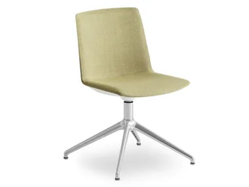 JUBEL IL - Trestle-based upholstered office chair by GABER - view 2