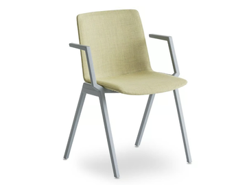 JUBEL IIVB - Stackable upholstered chair with armrests by GABER - view 2