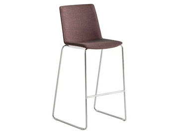 JUBEL IST 66/77 - Sled base high upholstered stool by GABER - view 2