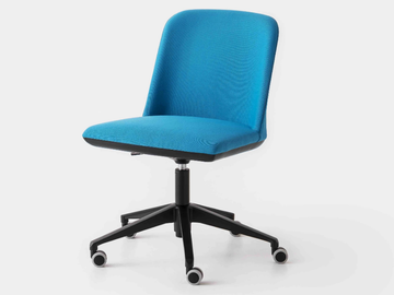 MANAA SLIM 05R - Height-adjustable upholstered office chair with castors by GABER - view 3