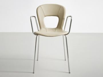 BLOG ITB - Stackable upholstered chair with armrests by GABER - view 3