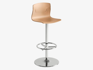 SLOT FILL AFV - Swivel technopolymer stool with back by GABER - view 3