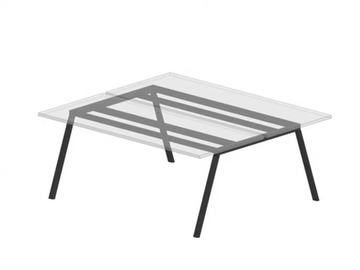 SURFY DESK BRIDGE 2007 - Rectangular laminate workstation desk by GABER - view 3
