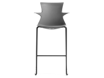 Tema ST 67/77 - Sled base technopolymer stool with footrest by GABER - view 2