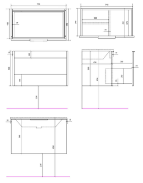 DREAM - 7242 - Vanity unit with drawers by GALASSIA - view 3