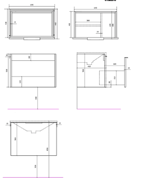 DREAM - 7321 - Wall-mounted vanity unit with drawers by GALASSIA - view 3