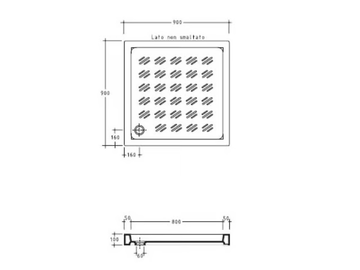 AIRONE - Built-in square shower tray by GALASSIA - view 3