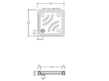 CALIPSO - Anti-slip square shower tray by GALASSIA - view 3