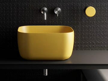 LOLA - Countertop rectangular ceramic washbasin by GALASSIA - view 2