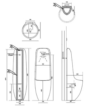 ERGO - Ceramic urinal by GALASSIA - view 3