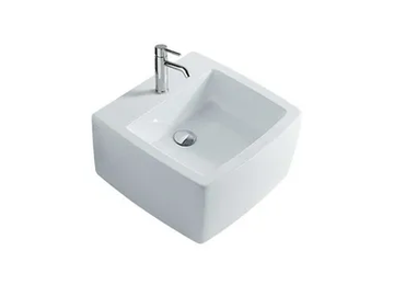 SA.02 50 - Wall-mounted rectangular ceramic washbasin by GALASSIA - view 2