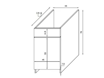 MINERVA - Wooden laundry room cabinet with hinged doors by GALASSIA - view 3