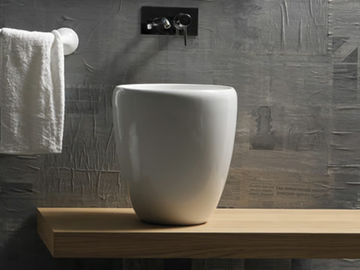 ERGO - 40 CM - Countertop ceramic washbasin by GALASSIA - view 3