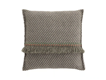GARDEN LAYERS GREEN - Striped square outdoor polypropylene cushion by GAN - view 2