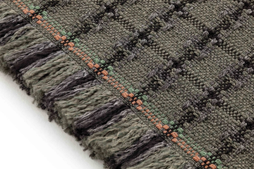 GARDEN LAYERS CHECKS. GREEN - Rectangular polypropylene outdoor rugs with geometric shapes by GAN - view 3
