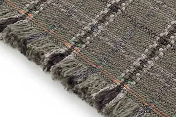 GARDEN LAYERS TARTAN. GREEN - Rectangular polypropylene outdoor rugs with geometric shapes by GAN - view 3