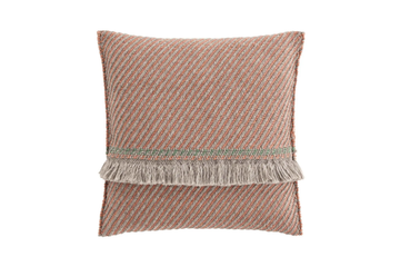 GARDEN LAYERS TERRACOTTA - Striped square outdoor polypropylene cushion by GAN - view 3