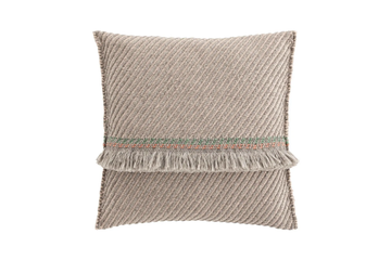GARDEN LAYERS TERRACOTTA - Striped square outdoor polypropylene cushion by GAN - view 2