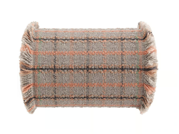 GARDEN LAYERS TERRACOTTA - Roll tartan outdoor polypropylene cushion by GAN - view 3