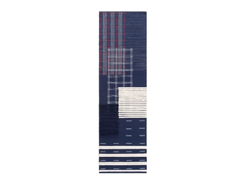 LAN INDIGO - Rectangular wool rug by GAN - view 2