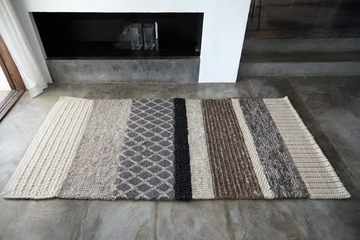 RECTANGULAR - Rectangular wool rug by GAN - view 3