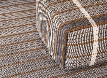 REVERSIBLE BLACK - Square pouf in wool, linen and cotton by GAN - view 3