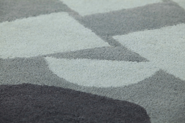 SURF RACE INDICO BLUE - Handmade wool rug by GAN - view 3