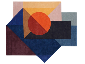 ZOE KUBB - Wool rug with geometric shapes by GAN - view 2
