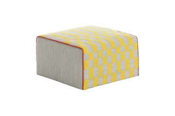 BANDAS B - Upholstered fabric pouf by GAN - view 3