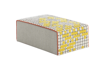 BANDAS C - Upholstered fabric pouf by GAN - view 3