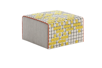 BANDAS C - Upholstered fabric pouf by GAN - view 3